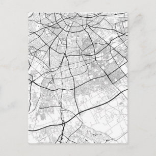 Cartão Postal Mapa de Casablanca Marrocos