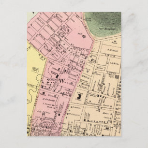 Cartão Postal Mapa de Charleston, Virgínia Ocidental