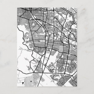 Cartão Postal Mapa de Ciudad Juárez México