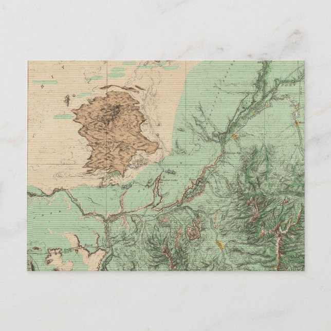 Cartão Postal Mapa de classificação do solo 32C (Frente)