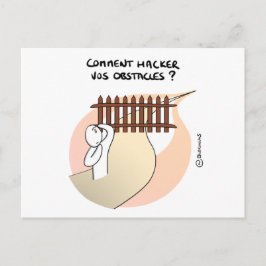 Cartão Postal Mapa de Coaching “Hackez os vossos obstáculos! “