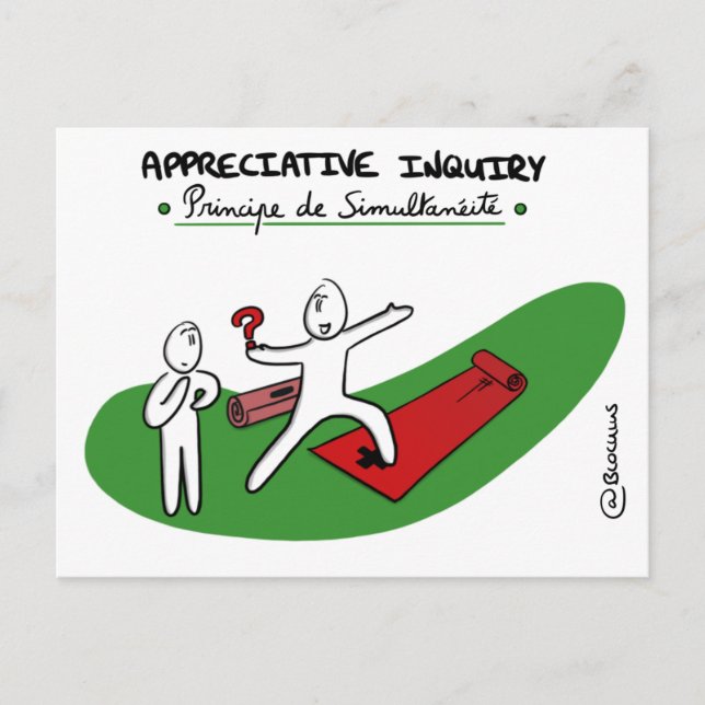 Cartão Postal Mapa de Coaching “TEM - Princípio de (Frente)