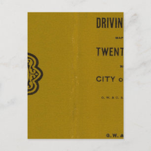 Cartão Postal Mapa de condução e de rodas de Colton dos EUA 3