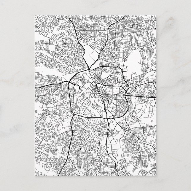Cartão Postal Mapa de Cumasi Gana (Frente)