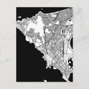 Cartão Postal Mapa de Dakar Senegal