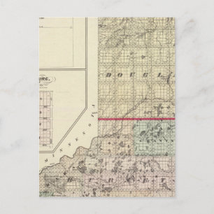 Cartão Postal Mapa de Douglas e de Burnett