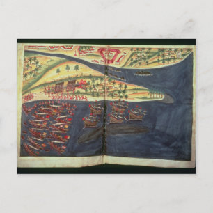 Cartão Postal Mapa de exploração do Surat