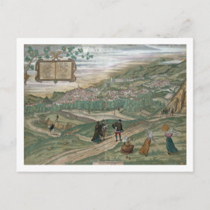 Cartão Postal Mapa de Granada, de Civitates Orbis Terrarum, V