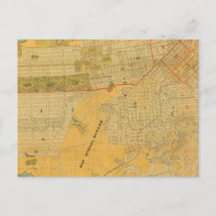 Cartão Postal Mapa de Guia de Britton e Rey