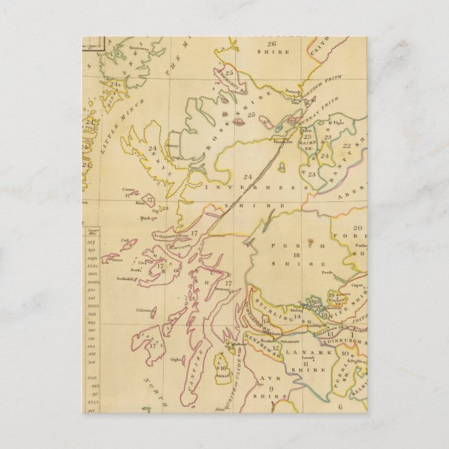 Cartão Postal Mapa de índice (Frente)