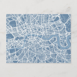 Cartão Postal Mapa de Londres
