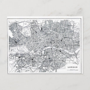 Cartão Postal Mapa de Londres