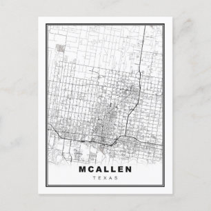 Cartão Postal Mapa de McAllen