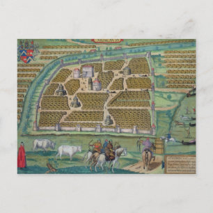 Cartão Postal Mapa de Moscou