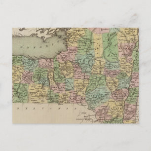 Cartão Postal Mapa de Nova Iorque