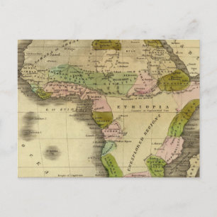 Cartão Postal Mapa de Olney da África