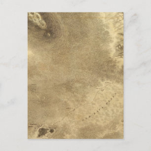 Cartão Postal Mapa de Parte da Ilha do Havaí