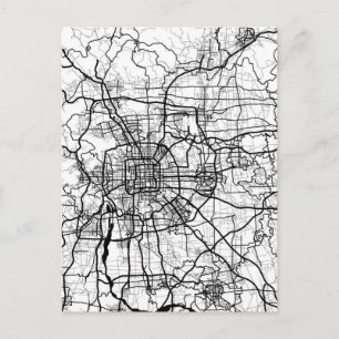 Cartão Postal Mapa de Pequim China