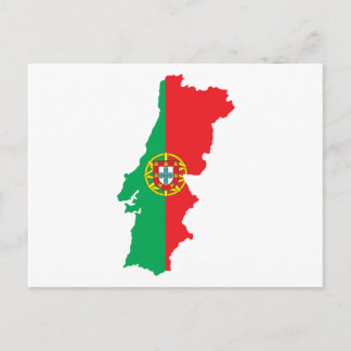 Cartão Postal Mapa De Portugal