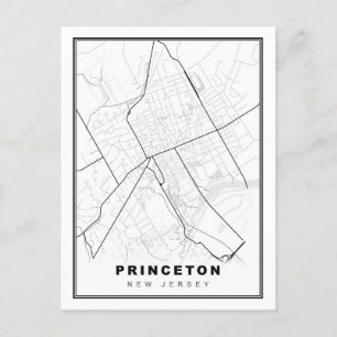 Cartão Postal Mapa de Princeton