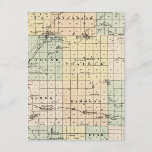 Cartão Postal Mapa de Ruas do Condado de Croix