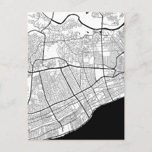 Cartão Postal Mapa de Santo Domingo República Dominicana