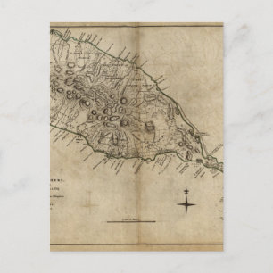 Cartão Postal Mapa de São Cristóvão (São Cristóvão e Nevis), Car