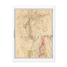 Mapa de Simla & Jutogh, Índia Britânica.