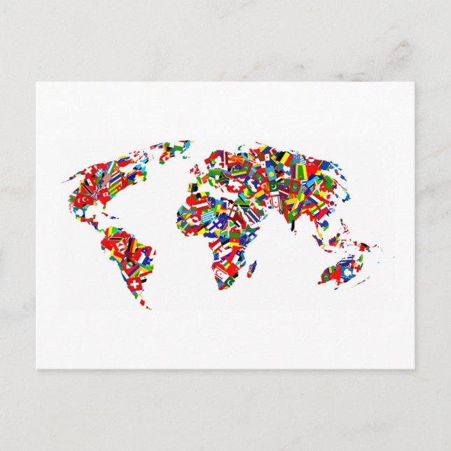 Cartão Postal Mapa de Sinalizador (Frente)