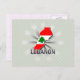 Cartão Postal Mapa de Sinalizador do Líbano 2.0 (Frente/Verso)