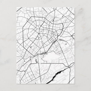 Cartão Postal Mapa de Tashkent Uzbequistão