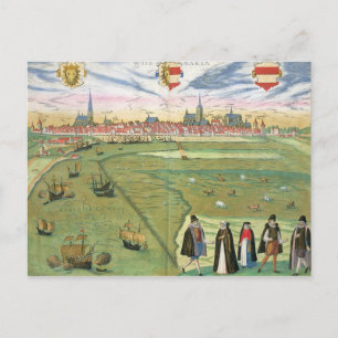 Cartão Postal Mapa de Wilnis, de Civitates Orbis Terrarum