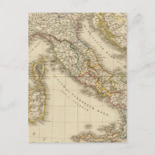 Cartão Postal Mapa do Atlas de Roma
