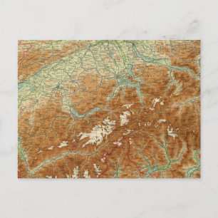 Cartão Postal Mapa do Atlas de suiça