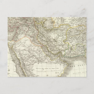 Cartão Postal Mapa do Atlas do Oriente Médio 2