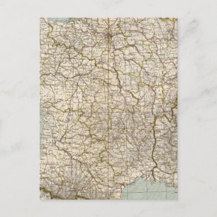 Cartão Postal Mapa do Atlas France