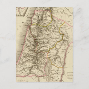 Cartão Postal Mapa do atlas religioso do Oriente Médio