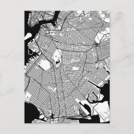 Cartão Postal Mapa do Brooklyn Nova York