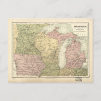 Mapa do Centro-Oeste Americano (1873)