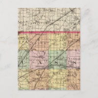 Mapa do Condado de Cass, Michigan