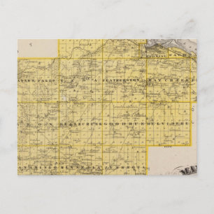 Cartão Postal Mapa do condado de Goodhue, Minnesota