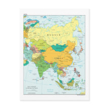 Mapa do Continente Asiático