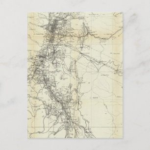 Cartão Postal Mapa do distrito de Washoe