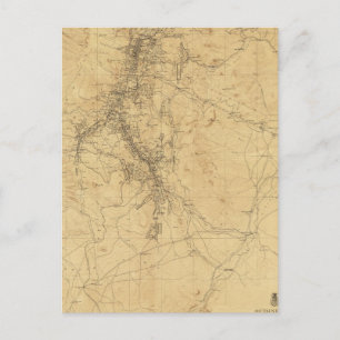 Cartão Postal Mapa do distrito de Washoe, Nevada