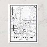 Mapa do East Lansing