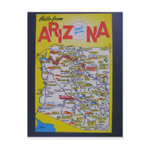 Mapa do Estado da arizona