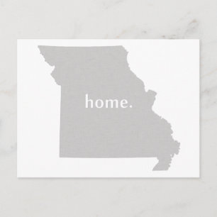 Cartão Postal mapa do estado do home silhouette do Missouri