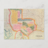 Mapa do Estado do Texas | 1835