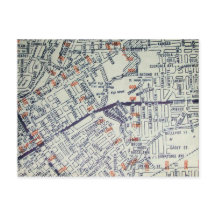 Mapa do Flint, MI Vintage