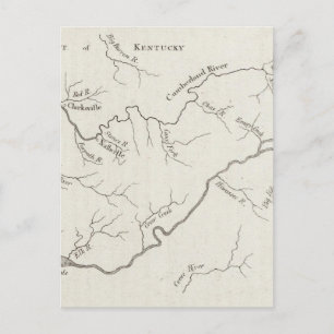 Cartão Postal Mapa do Governo do Tennessee